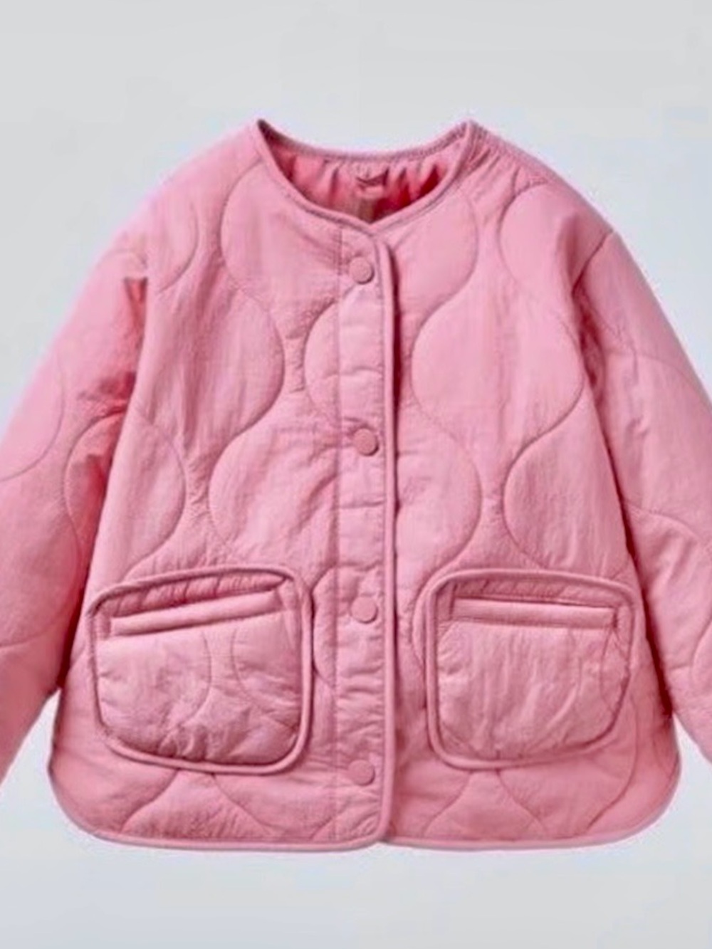 Zara Quilted Pink Puffer Jacket 4-5y